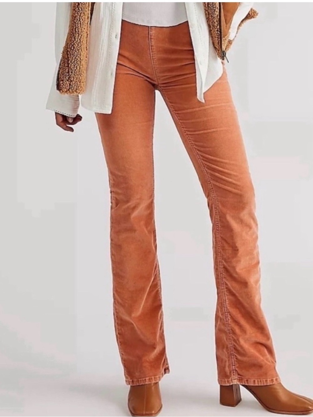 We The Free by Free People Jenny High Rise Corduroy Flare Pants 24